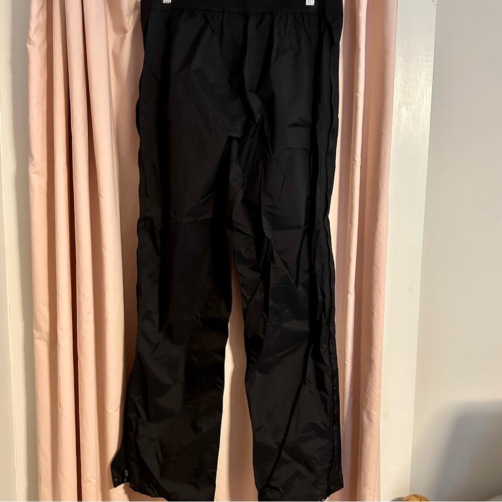 MARMOT Black Rain Pants with Full Side Zips